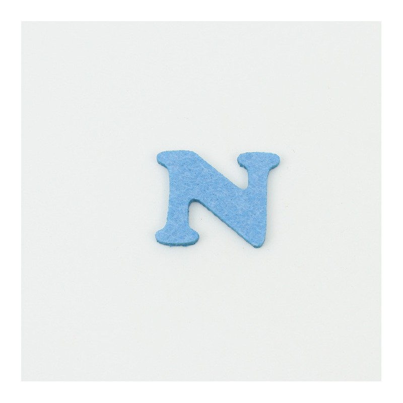 Letter N In felt E soft felt Colored
