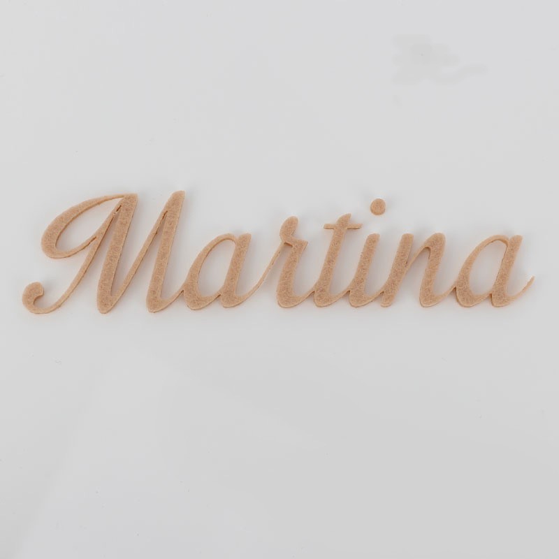Benutzerdefinierter Name Filz - Schriftart 12