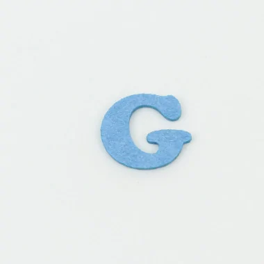Lettre G dans feutrine E tissu feutrine