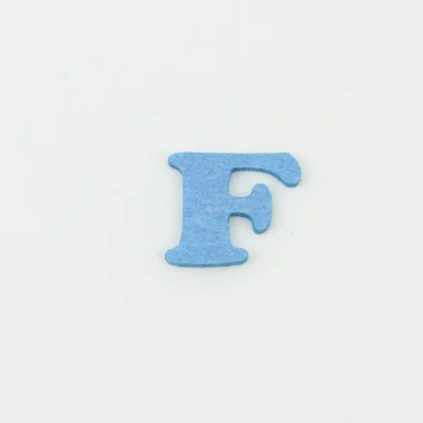 Lettre F en feutrine E tissu feutrine colorée