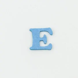 Buchstabe E in bastelfilz und Panolenci