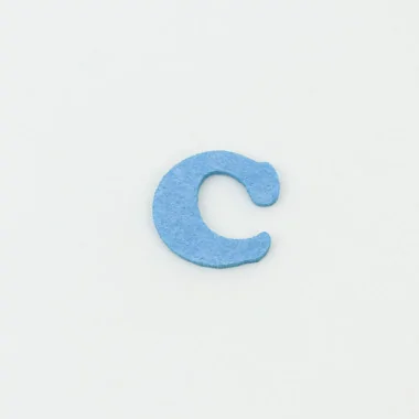 Lettre C en feutrine E tissu feutrine colorée