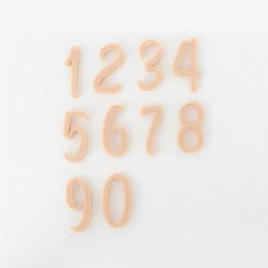 Zahlen in bastelfilz