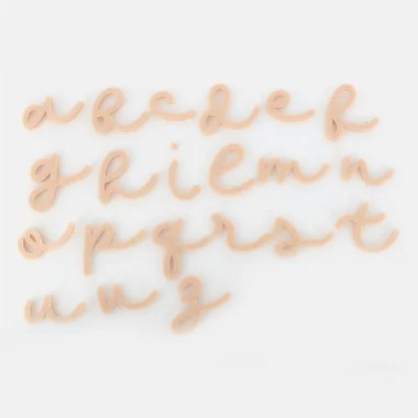 Kleine letter cursief Vilt letter - lettertype 7
