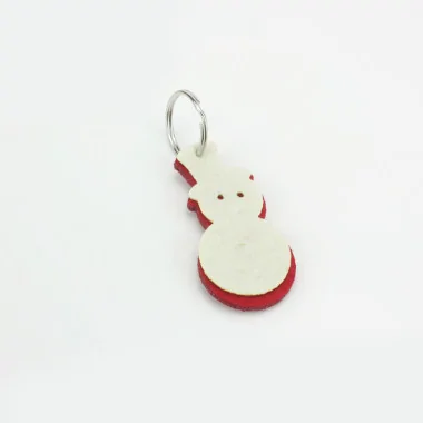 Venta On Line 15 Llaveros Navideños En fieltro Y tela de fieltro - Muñeco De Nieve