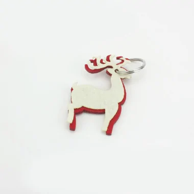 Vente en ligne 15 porte-clés de Noël en feutrine et tissu feutrine - Cerf