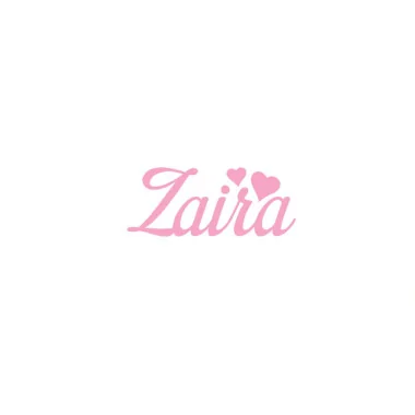 Custom felt name - zaira