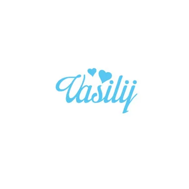 Personalisierter Filz Name - Vassilij