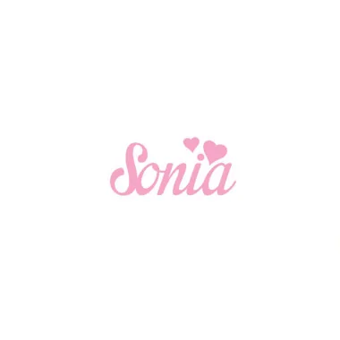Personalized felt name - sonia