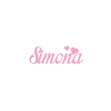 Personalized felt name - simona