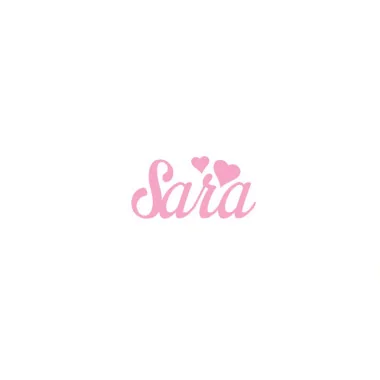 Personalized felt name - sara