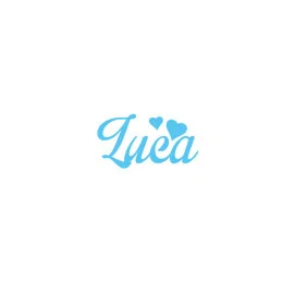 Personalized felt name - luca