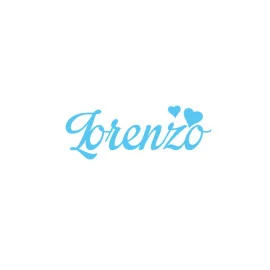 Personalized felt name - lorenzo