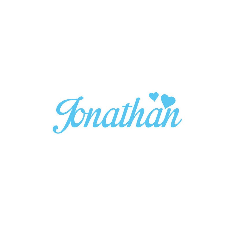 Aangepaste vilt naam - jonathan