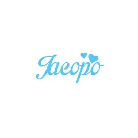 Nome in feltro personalizzato - jacopo|IDEEINFELTRO.COM