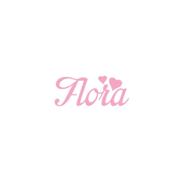 Personalized felt name - flora