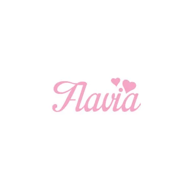 Personalized felt name - flavia