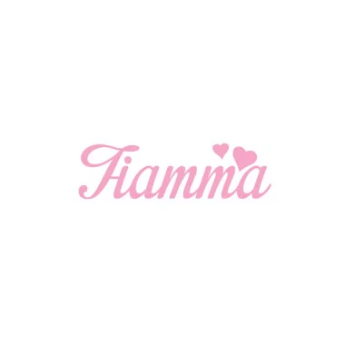 Personalized felt name - fiamma
