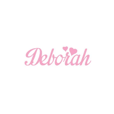 Nombre de fieltro personalizado - deborah