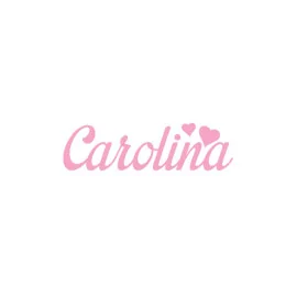 Personalized felt name - carolina