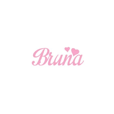 Custom felt name - brunette