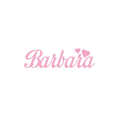 Personalized felt name - barbara