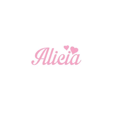 Custom felt name - alicia