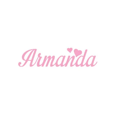 Custom felt name - armanda