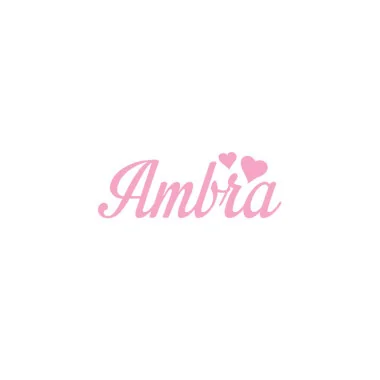 Nombre de fieltro personalizado - ámbar