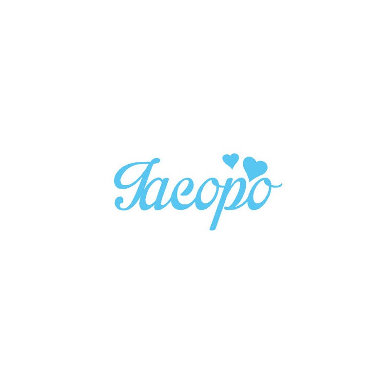 Personalisierter Filz Name - Iacopo
