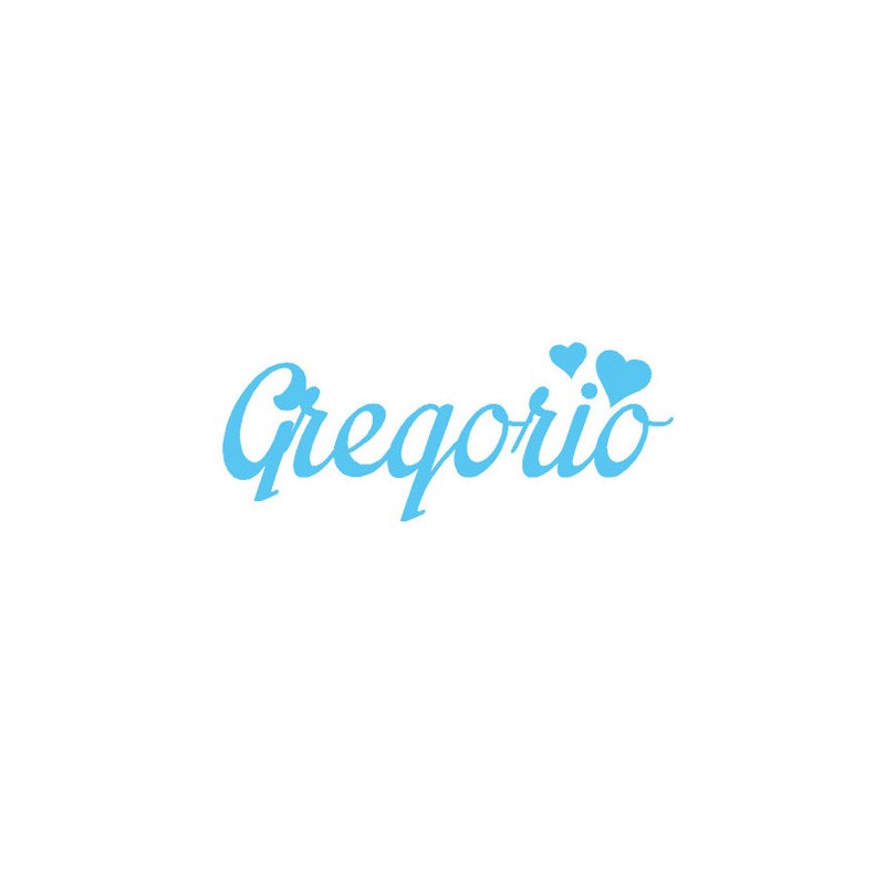 Nome in feltro personalizzato - gregorio|IDEEINFELTRO.COM