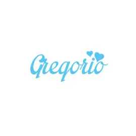 Nombre fieltro personalizado - gregorio