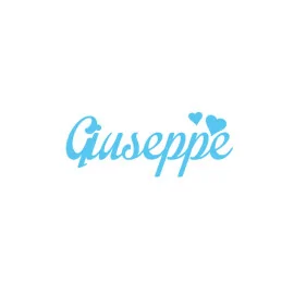 Personalized felt name - giuseppe
