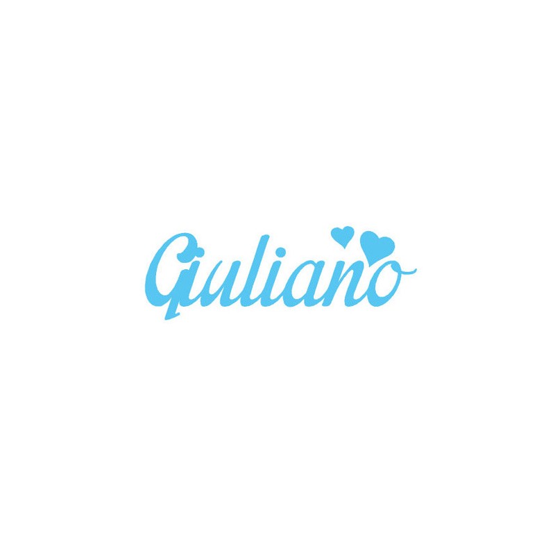 Nome in feltro personalizzato - giuliano|IDEEINFELTRO.COM