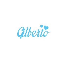 Aangepaste vilt naam - gilberto