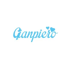 Aangepaste vilt naam - gianpiero