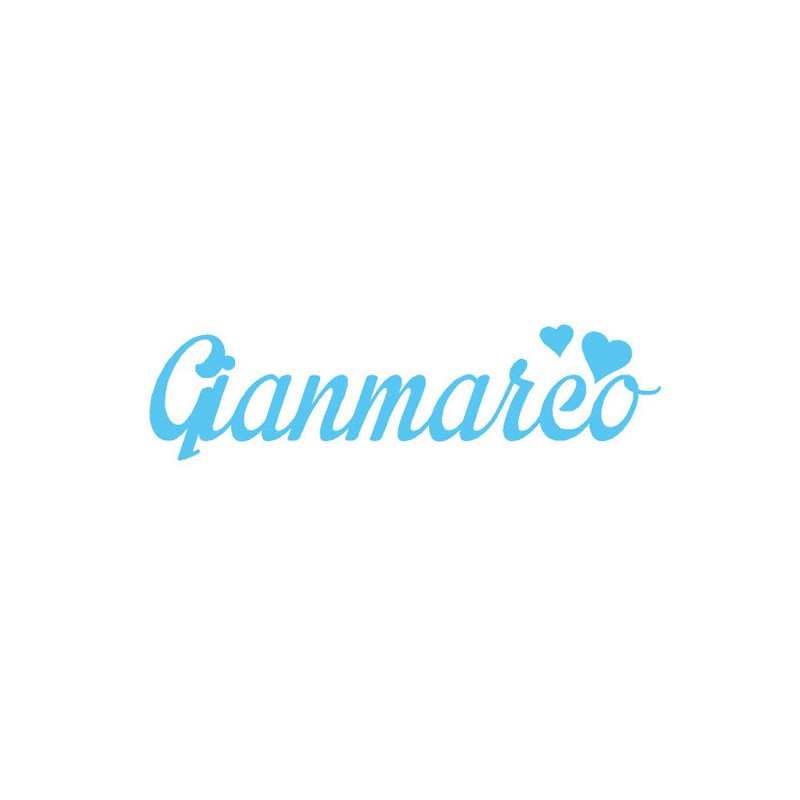 Nome in feltro personalizzato - gianmarco|IDEEINFELTRO.COM