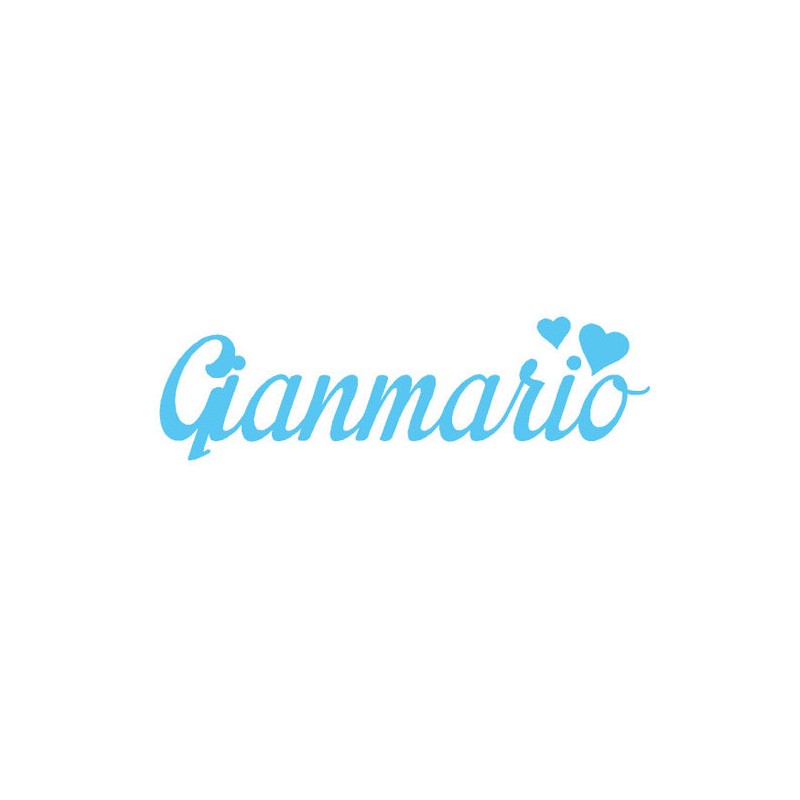 Nome in feltro personalizzato - gianmario|IDEEINFELTRO.COM