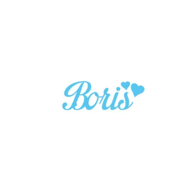 Personalized felt name - boris
