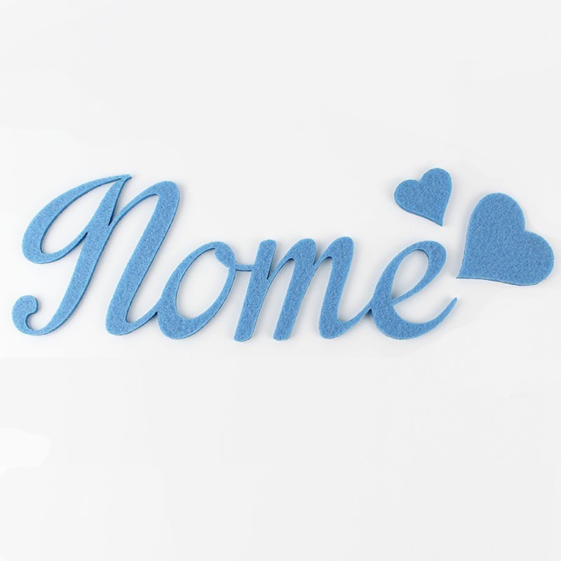 Nome in feltro personalizzato - andrea|IDEEINFELTRO.COM