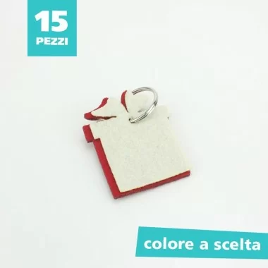 15 CHRISTMAS KEY RING IN FELT AND PANNOLENCI - PACKAGE
