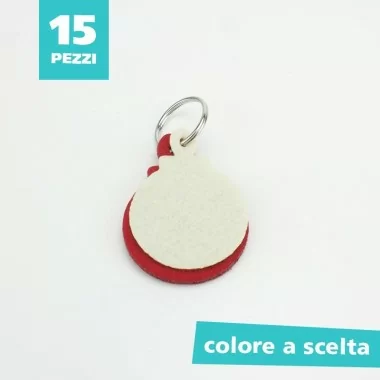 15 CHRISTMAS KEY RING IN FELT AND PANNOLENCI - BALL