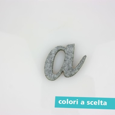 COLORED FELT LETTER - LOWERCASE "a"