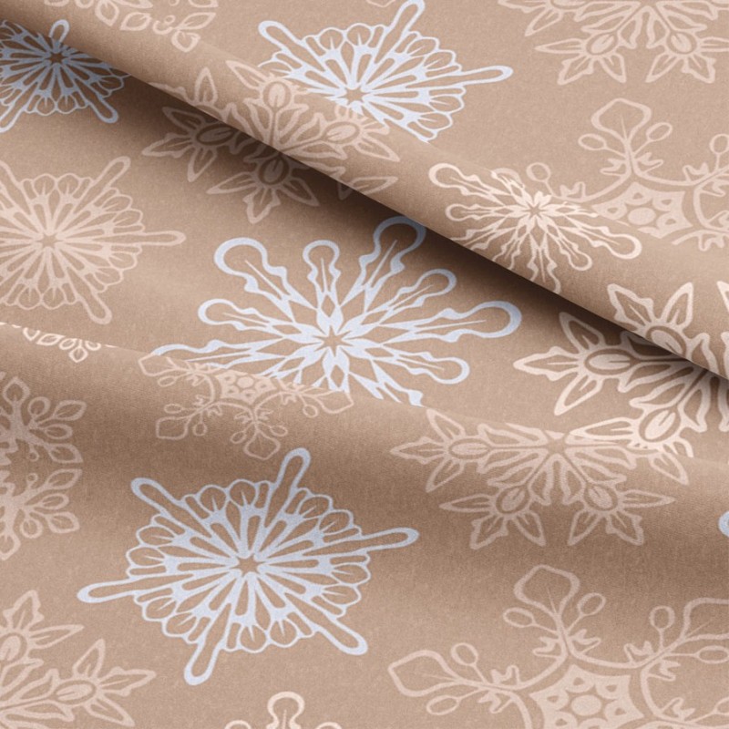 Pannolenci e feltro stampa natale - fiocchi di neve cod.318|IDEEINFELTRO.COM