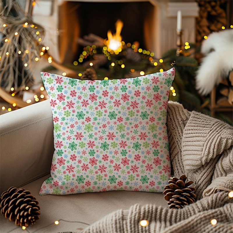 Pannolenci e feltro stampa natale - fiocchi di neve cod.322|IDEEINFELTRO.COM