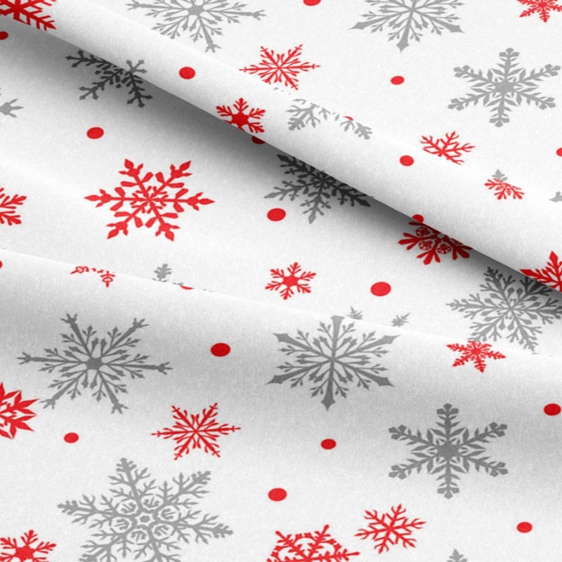 Pannolenci e feltro stampa natale - fiocchi di neve cod.330|IDEEINFELTRO.COM