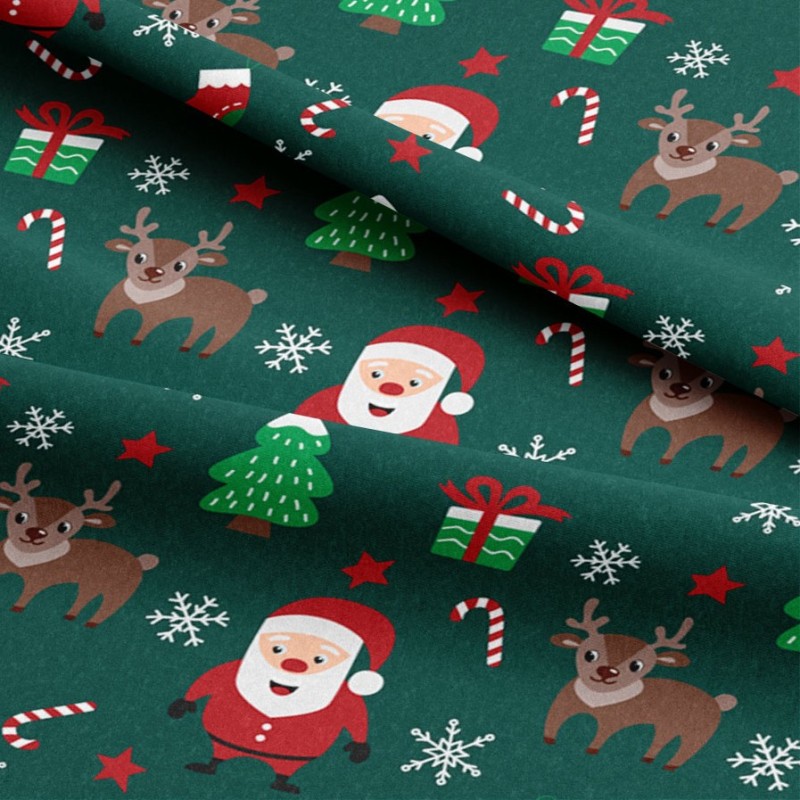 Pannolenci e feltro stampa natale - personaggi di natale cod.426|IDEEINFELTRO.COM