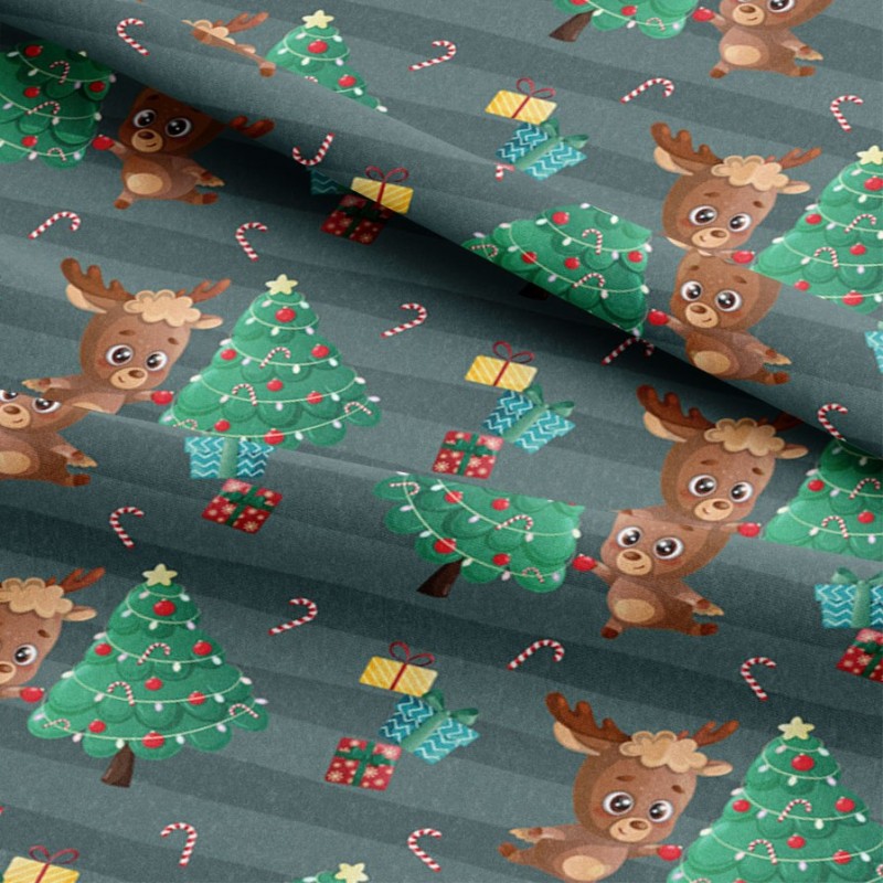 Panneau en feutrine O tissu feutrine lumières de Noël Mod.6