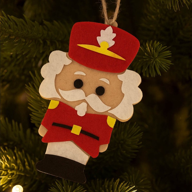 12 Décorations de Noël - Sapin - En feutrine mod. 4
