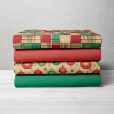 Soft felt fantasy 45x70 cm "vintage christmas" savings kit 4 panels